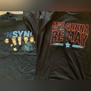 Official NSYNC T-Shirts Bundle XL (set of 2)